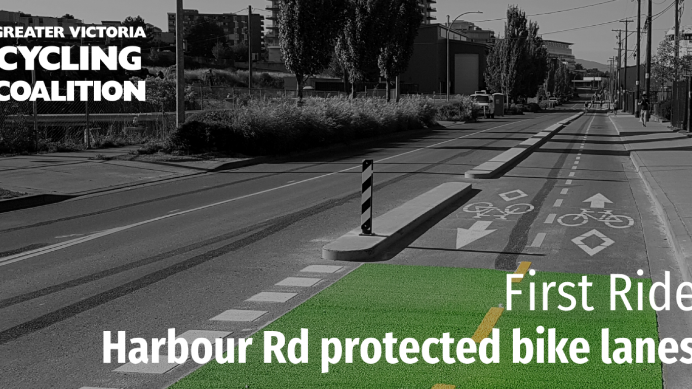 First Ride: Harbour Rd protected bike lanes