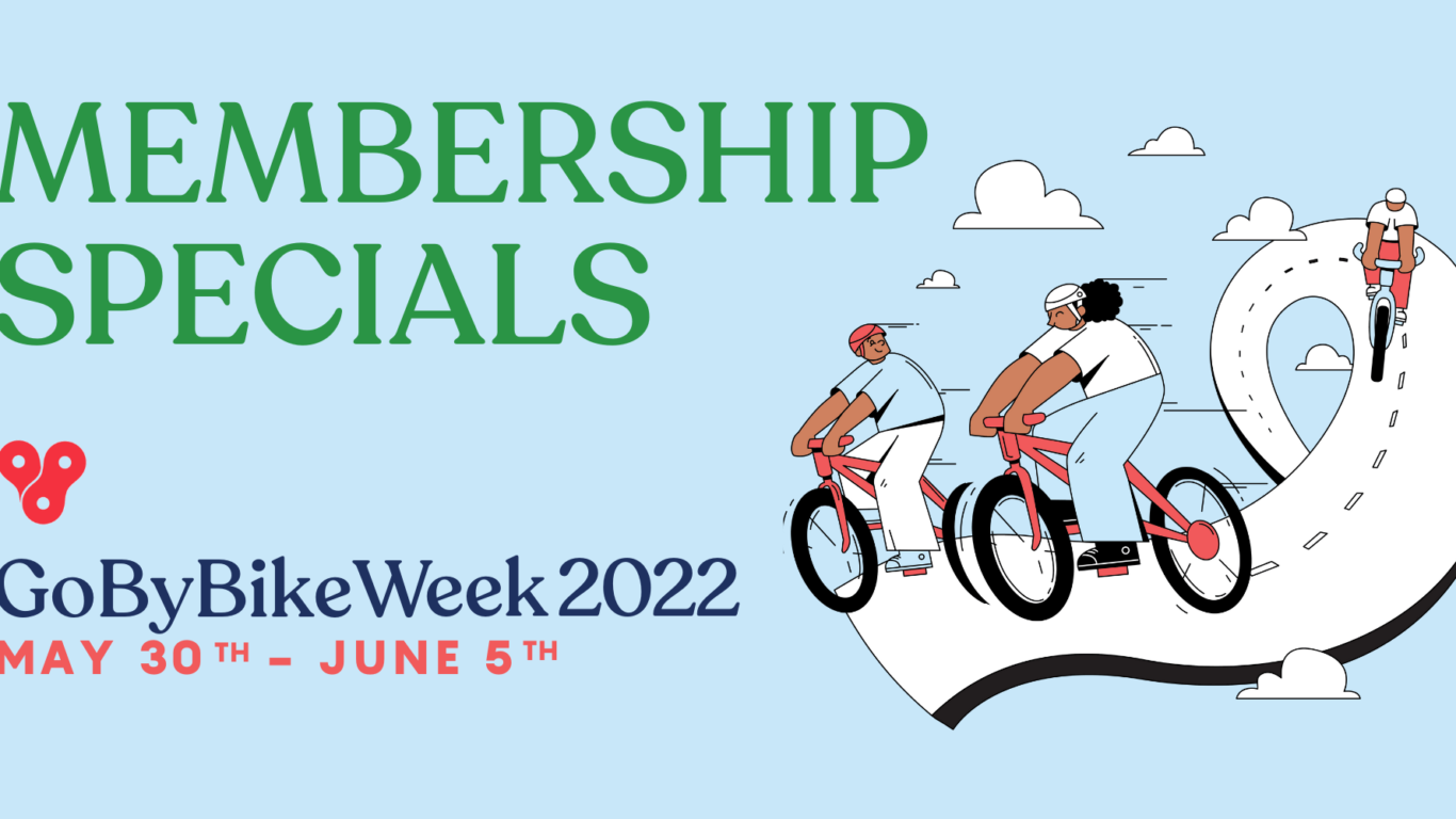 Membership Specials: Go By Bike Week (May 30 – June 5)